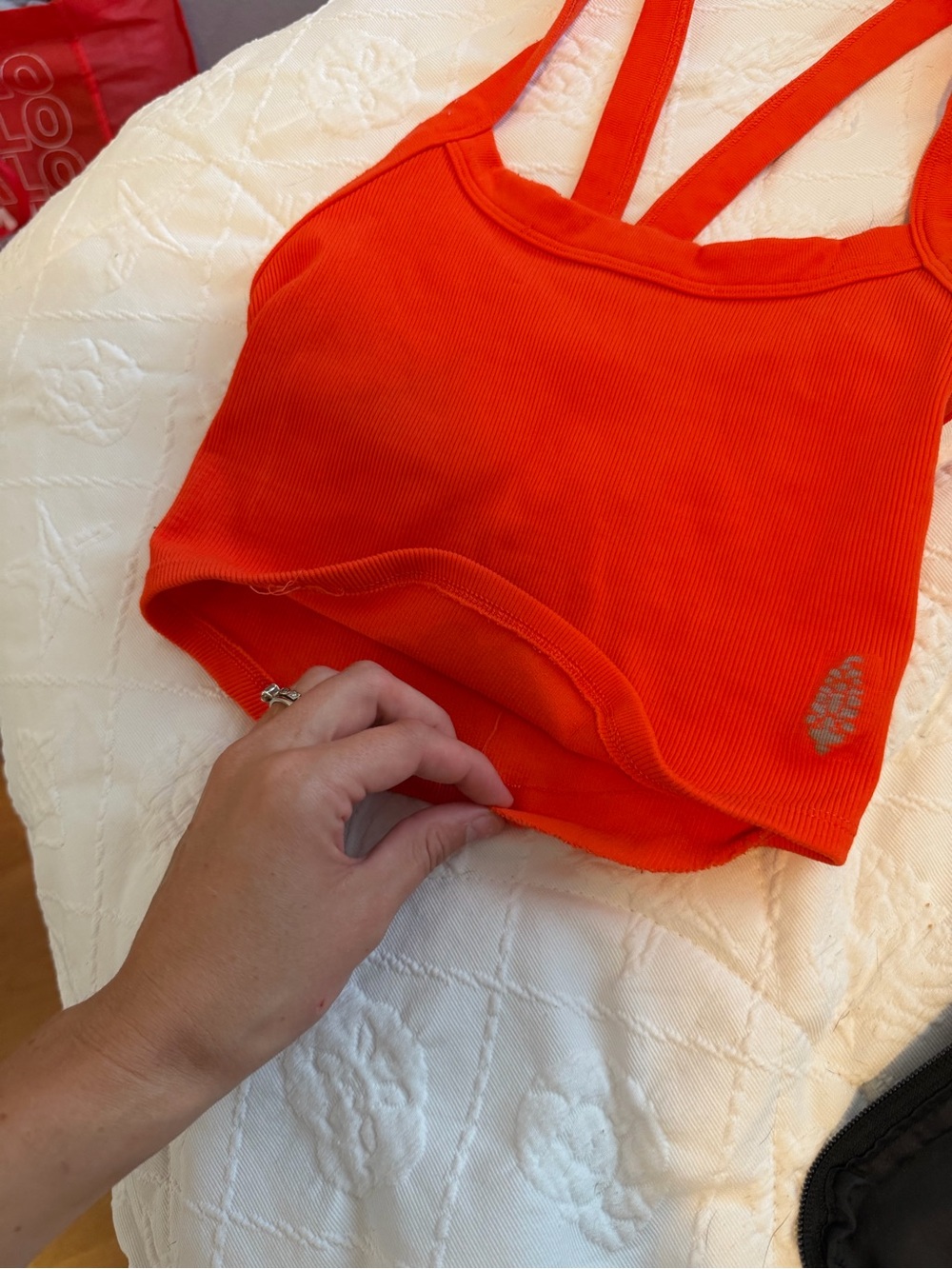 FREE PEOPLE RED TOP - Picture 6 of 8